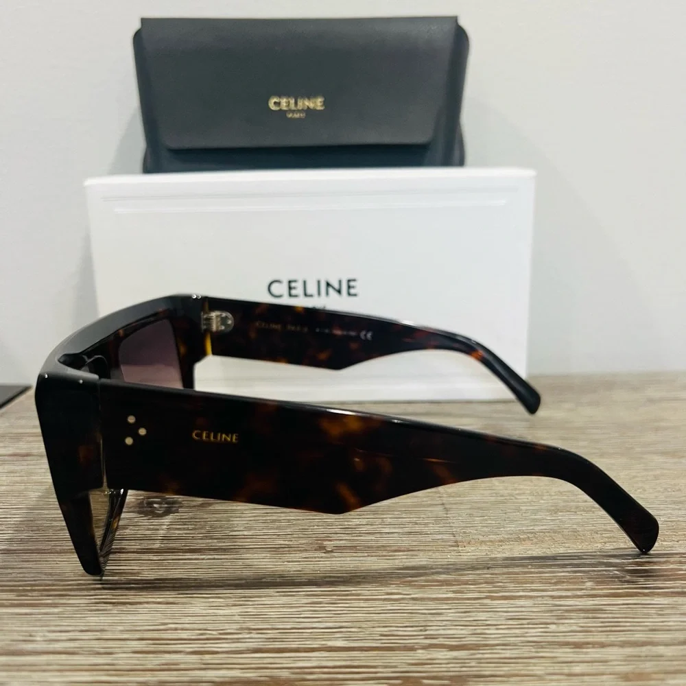 Celine Tortoise Shell Sunglasses - Picture 3 of 16